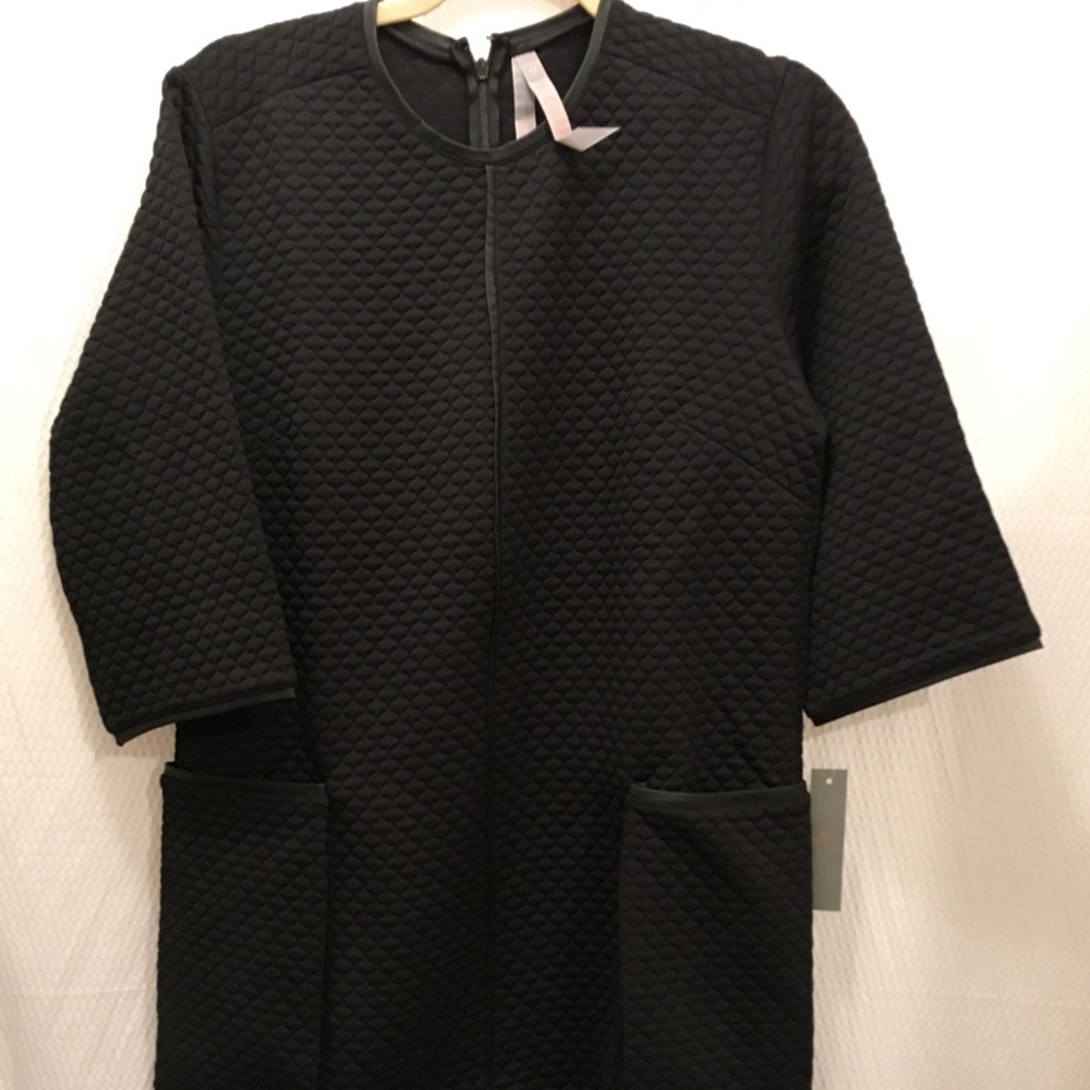 Melissa McCarthy Black Quilted Tunic Dress, Medium - Picture 4 of 12